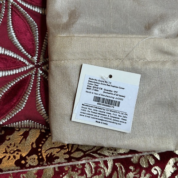 6 decorate pillow covers from India. Approx 2 are 12”x 16” and 4 are 16”x16”. EC - Picture 6 of 7